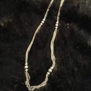 Premier Designs necklace with gray pearls